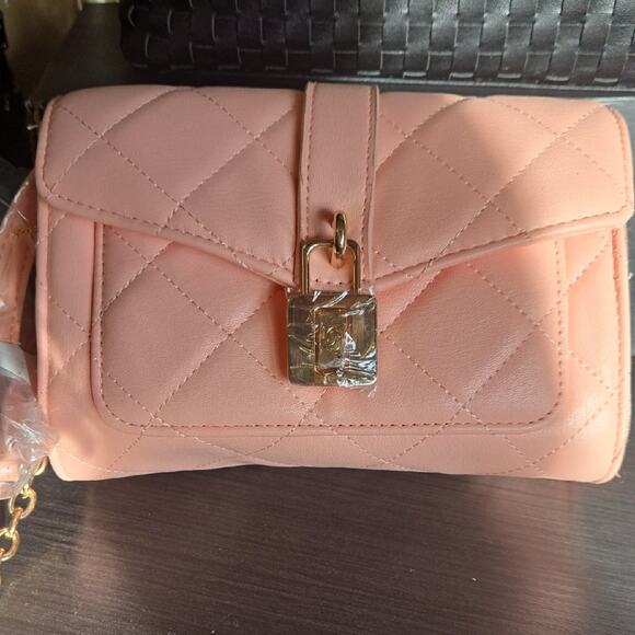 bebe Handbags - Bebe Elegant Pink Quilted Women's Crossbody Bag NWT Retail $89